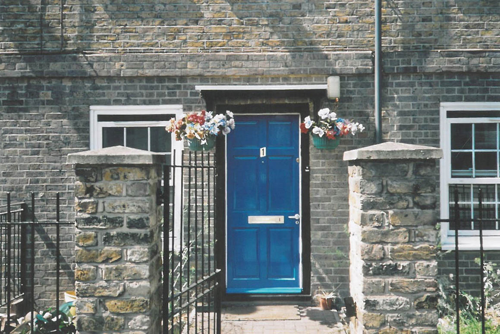 The blue door – East London.