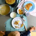 Zuckerfreie Zucchini-Waffeln mit Apfel