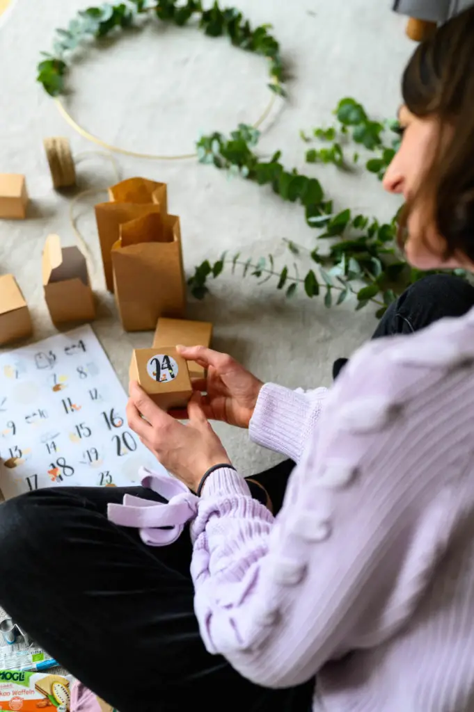 Kinder-Adventskalender basteln